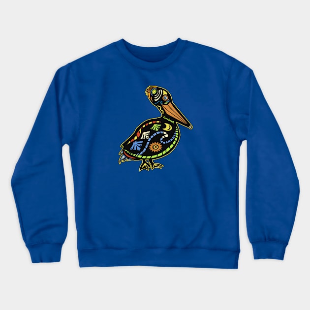 Kure Beach Pelican Crewneck Sweatshirt by Trent Tides